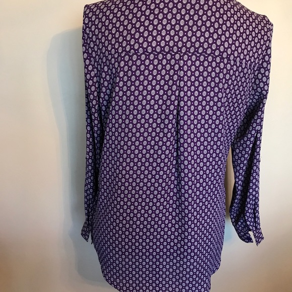 Zac & Rachel purple fun print top - Picture 3 of 4